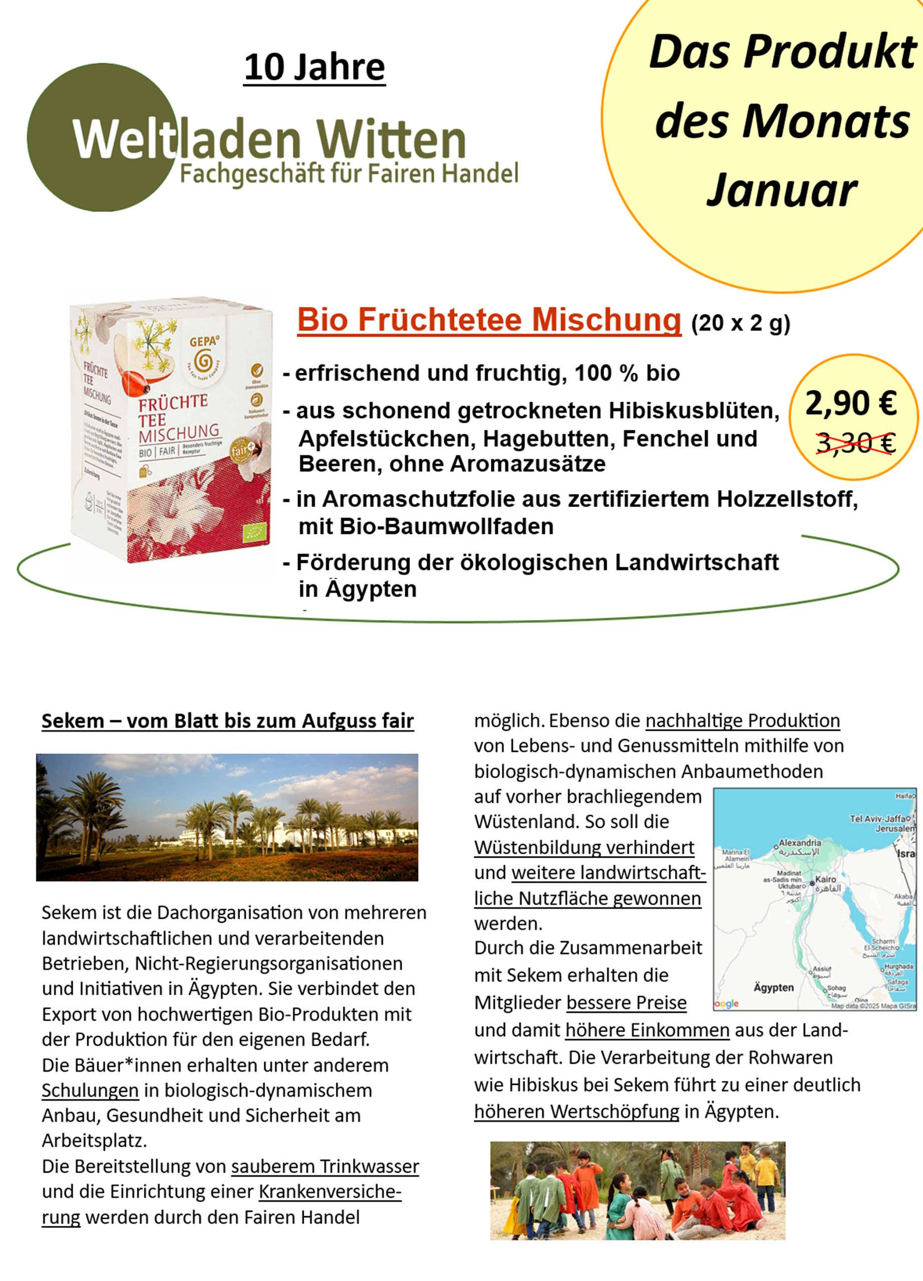 Weltladen Witten - Angebot des Monats